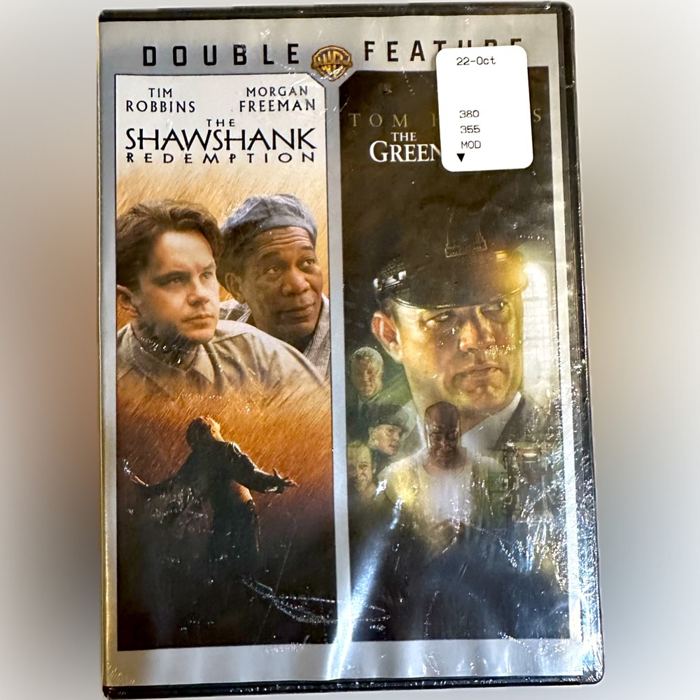 DOUBLE FEATURE THE SHAWSHANK REDEMPTION GREEN MILE TOM HANKS DVD MOVIE SEALED WB
